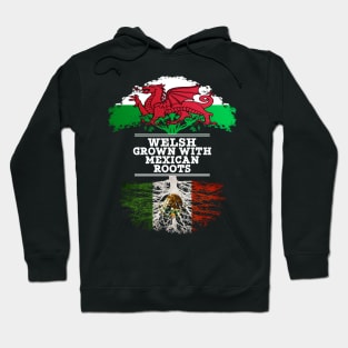 Welsh Grown With Mexican Roots - Gift for Mexican With Roots From Mexico Hoodie